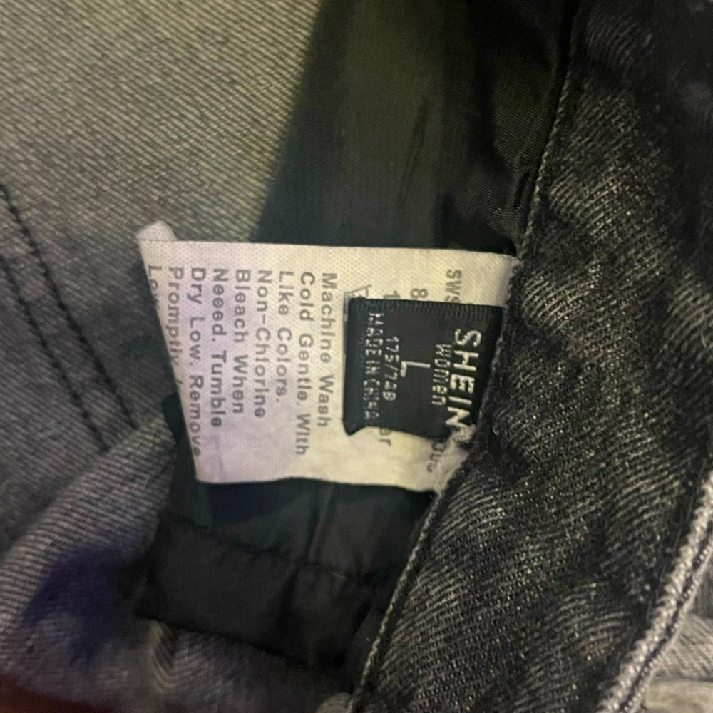 Black denim shorts from shein